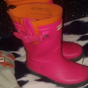 Kids hunter boots with socks